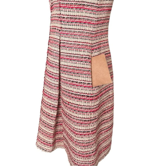REBECCA TAYLOR Optic Tweed Dress Modern Classic Preppy Career Old Money, Size 8 - Picture 12 of 16
